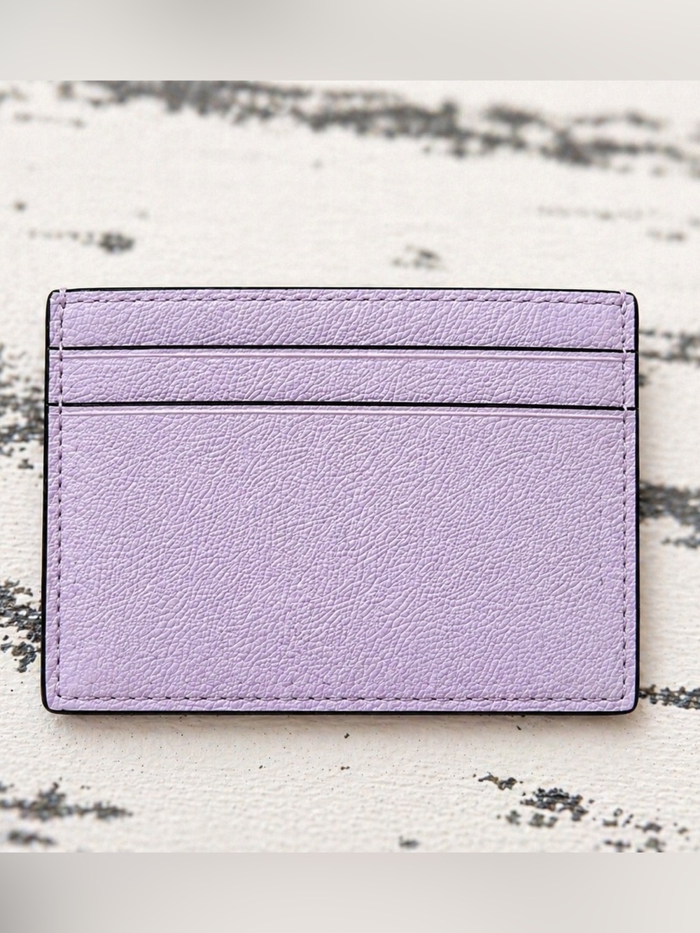 kate spade Lilac Leather Card Holder with Silver Logo - Picture 2 of 3